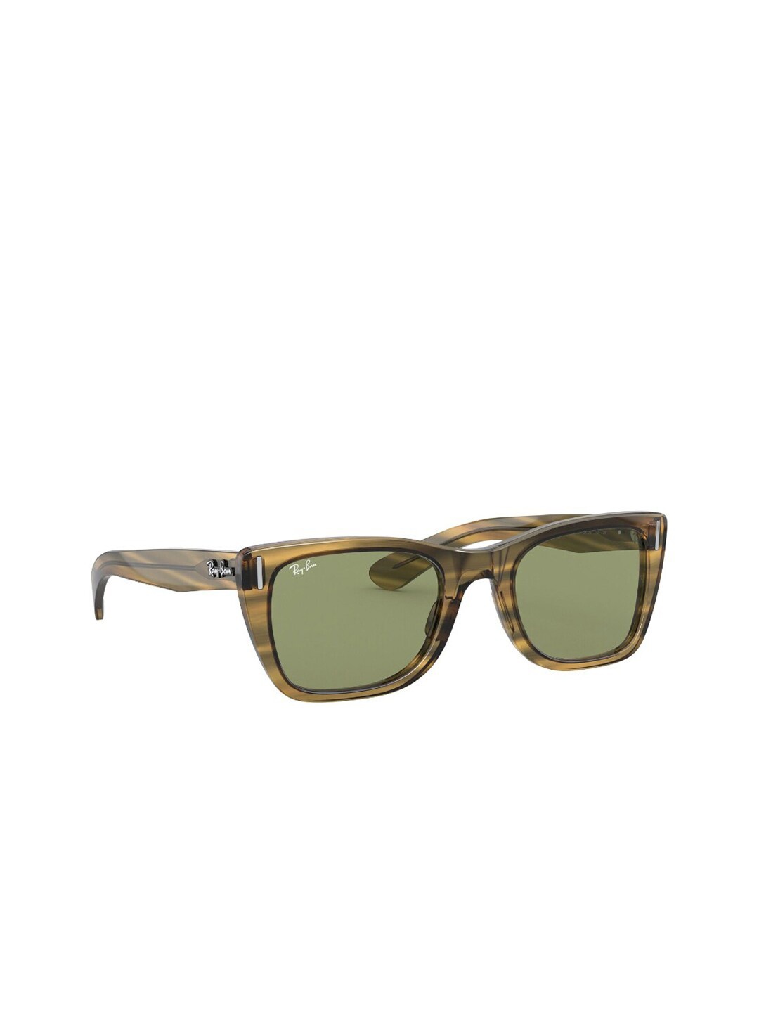 

Ray-Ban Unisex Square Sunglasses with UV Protected Lens 8056597242738, Yellow