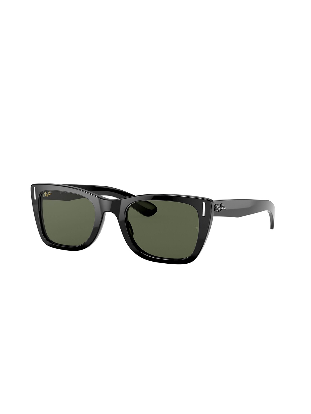 

Ray-Ban Unisex UV Protected Green Lens Rectangle Sunglasses - 0RB2248901/3152, Black