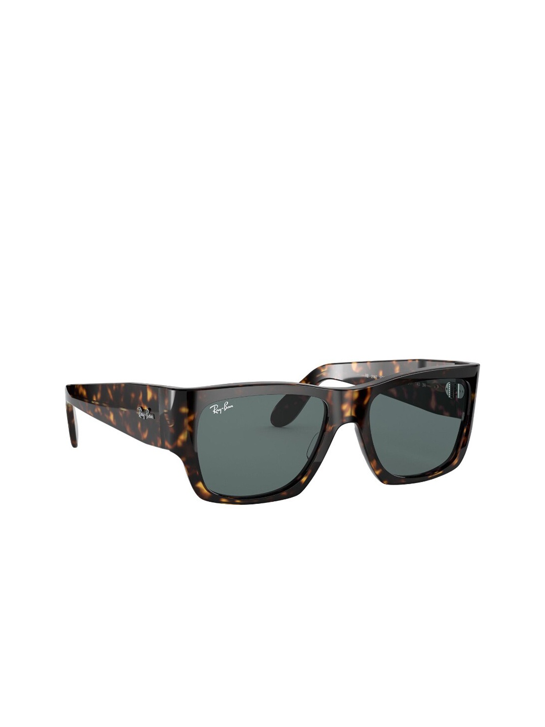 

RAY-BAN Unisex UV Protected Blue Lens Square Sunglasses - 0RB2187902/R554, Brown