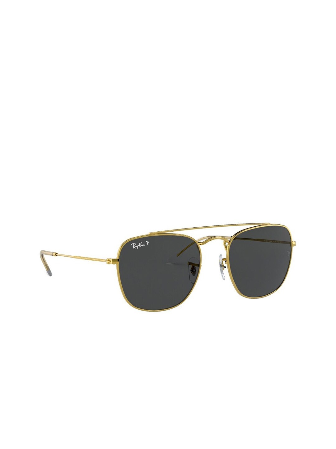 

Ray-Ban Men Square Sunglasses with Polarised Lens 8056597368971, Gold