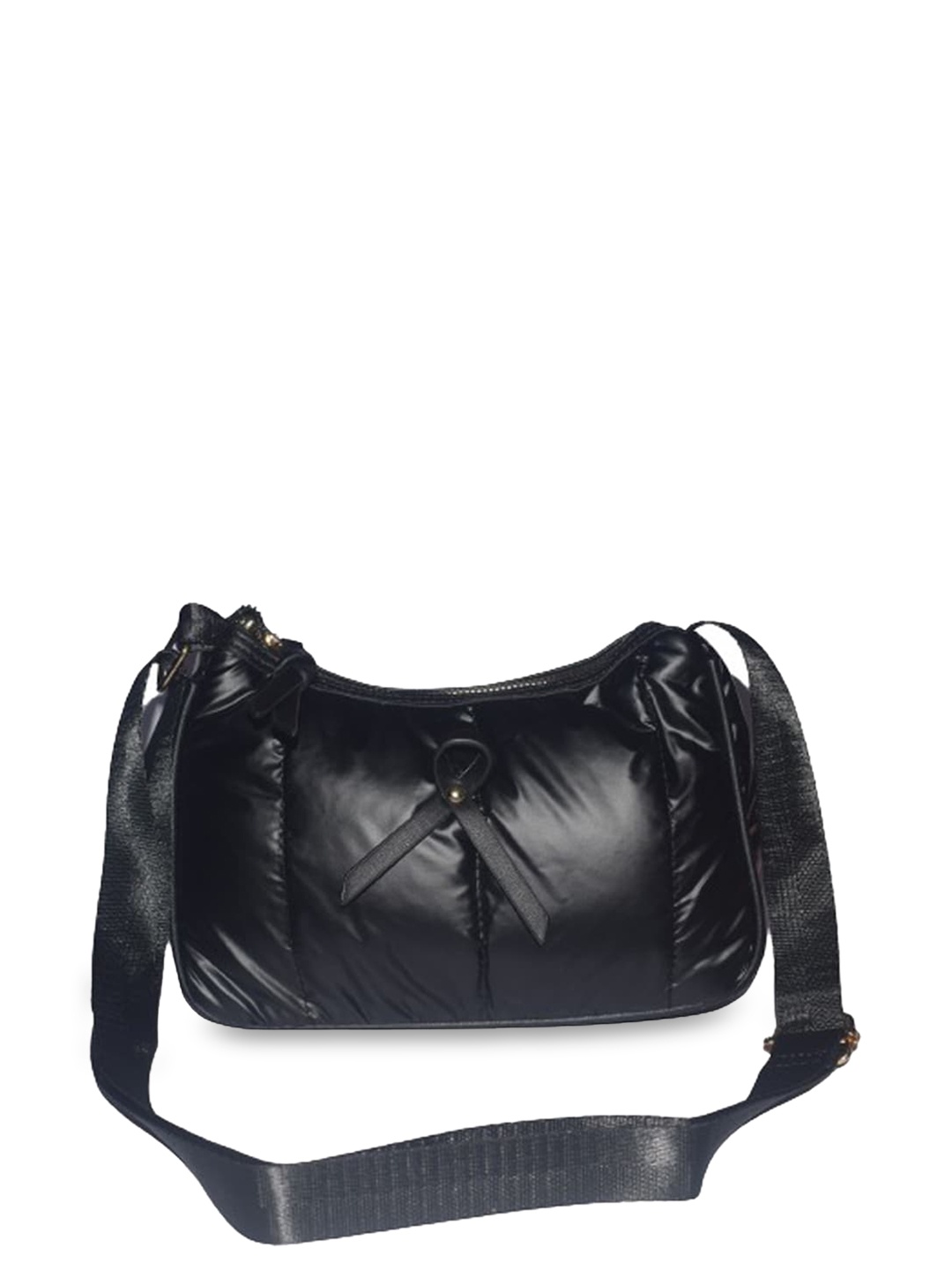 

Bagkok Oversized Structured Shoulder Bag with Quilted, Black