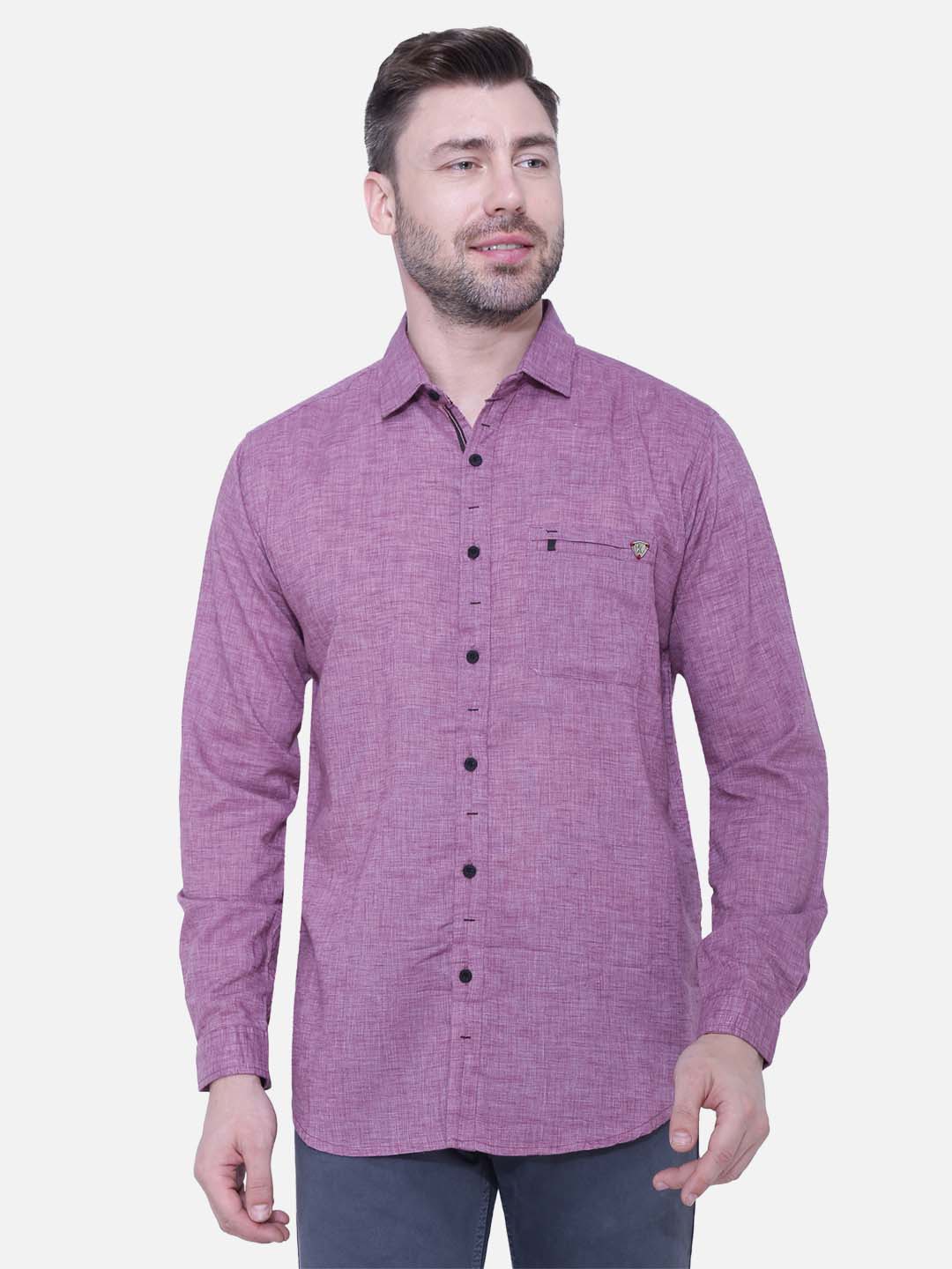 

Kuons Avenue Men Smart Slim Fit Casual Shirt, Purple