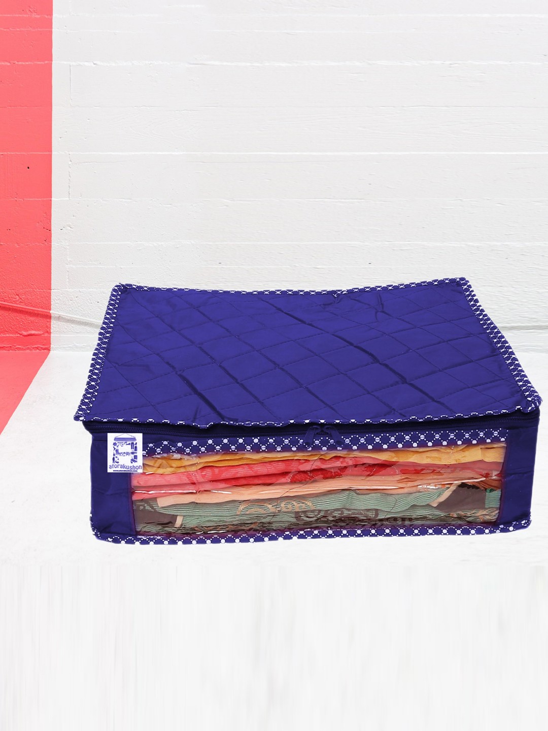 

atorakushon 7-Pcs Blue Reusable Saree Wardrobe Organisers
