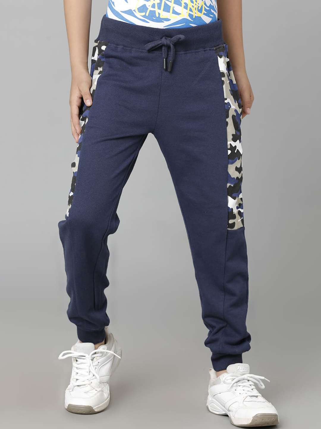 

UNDER FOURTEEN ONLY Boys Cotton Joggers, Navy blue