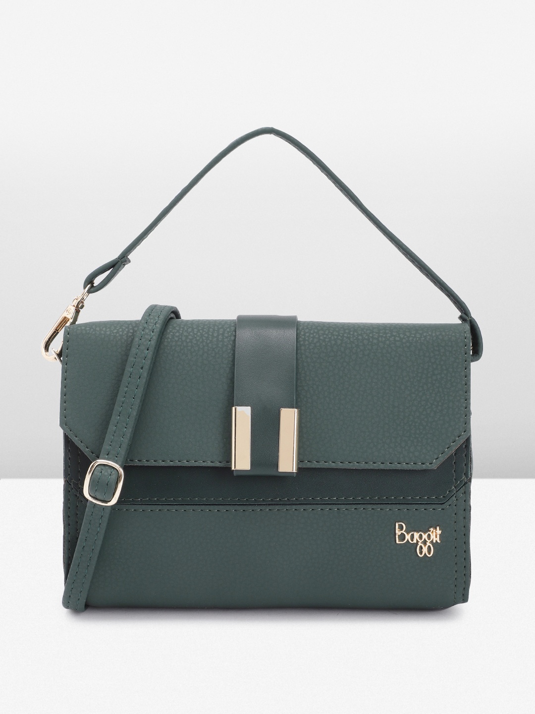

Baggit Textured Sling Bag, Green