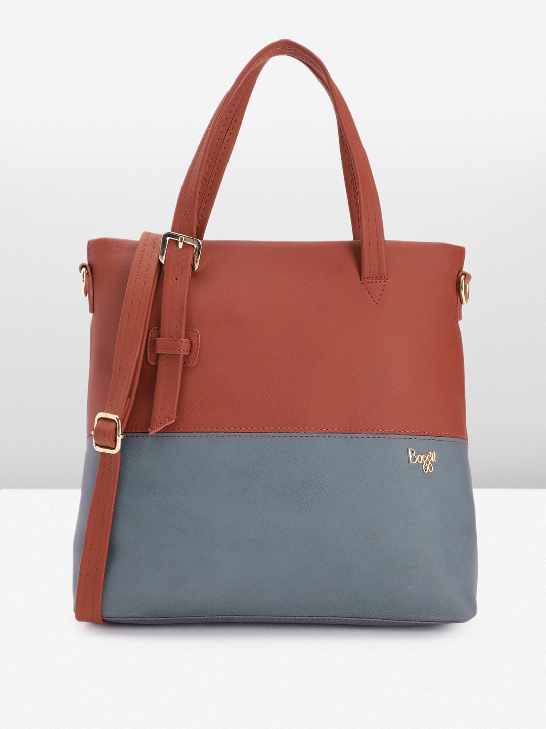 

Baggit Colourblocked Handheld Bag, Red