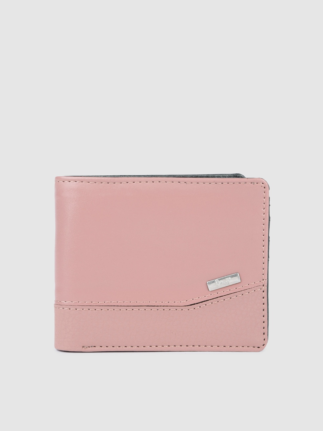

Baggit Unisex Solid PU Two Fold Wallet, Pink