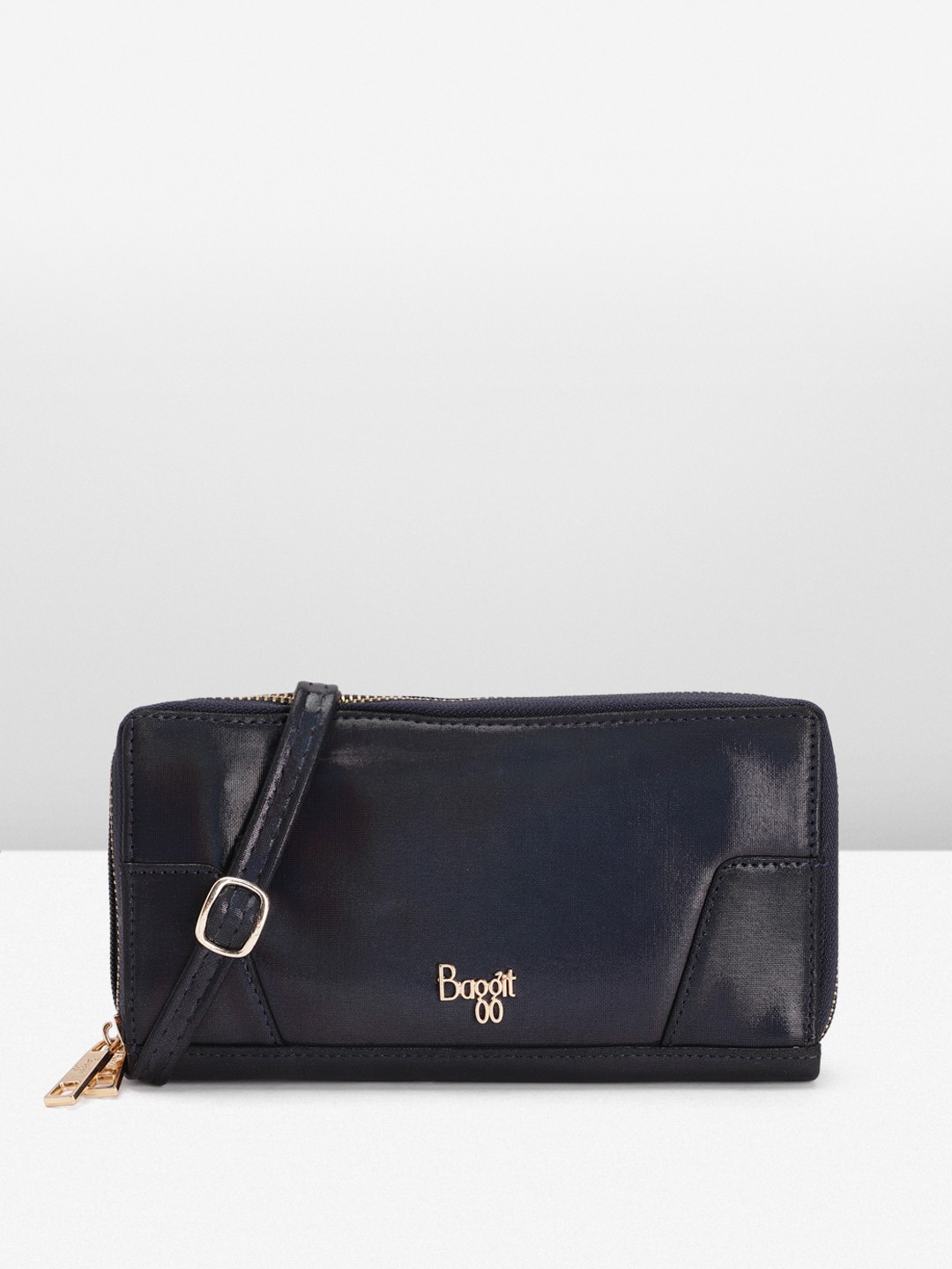 

Baggit Women Zip Around Wallet, Navy blue