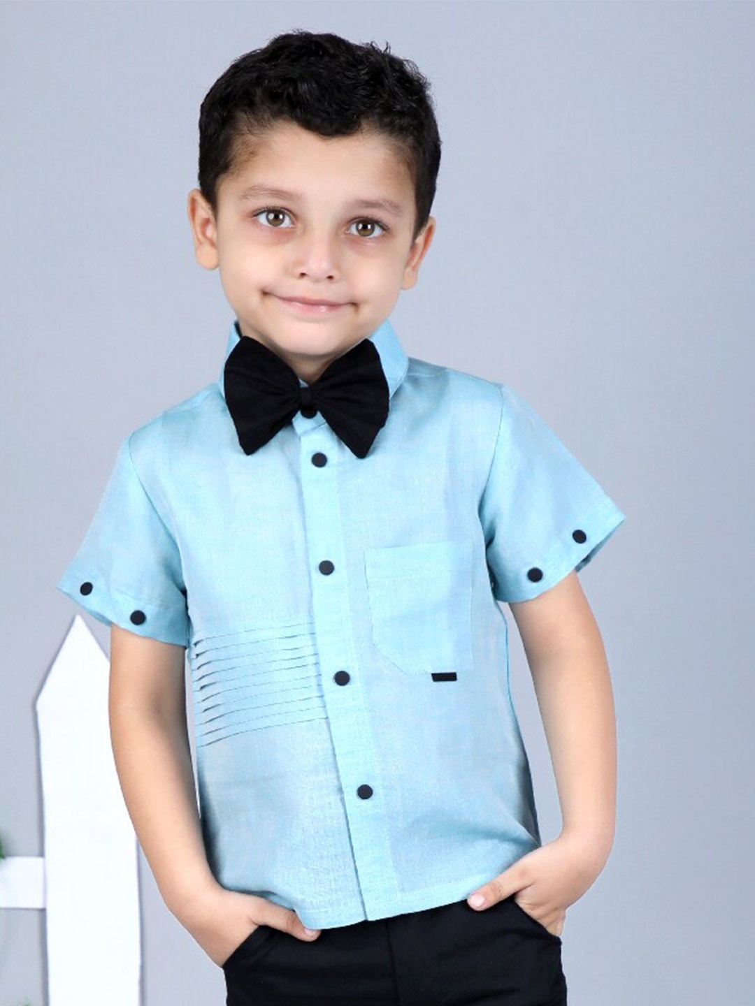 

Beyabella Boys Tailored Fit Casual Shirt, Blue