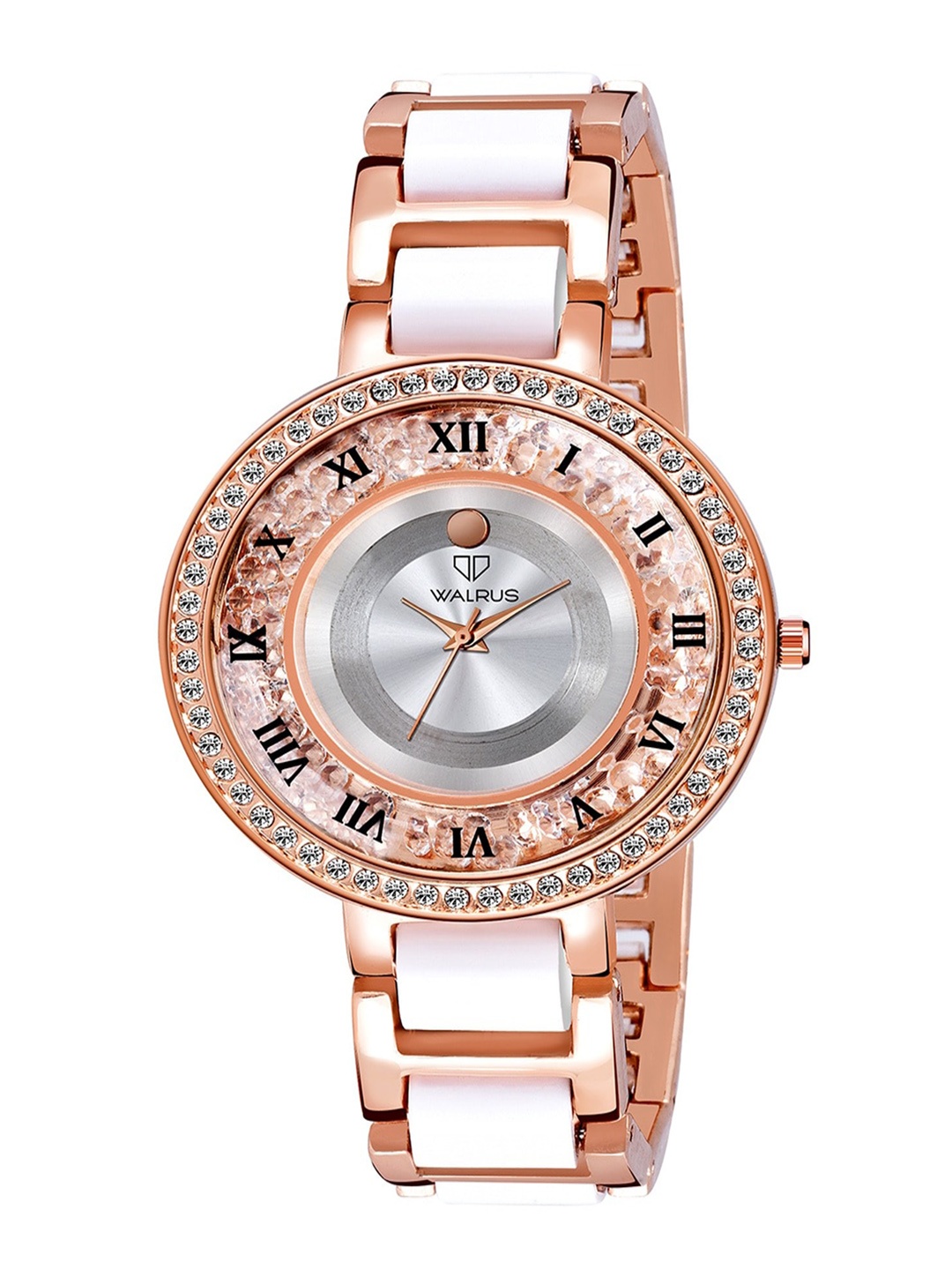 

Walrus Women Brass & Stainless Steel Bracelet Style Straps Analogue Watch, Rose gold