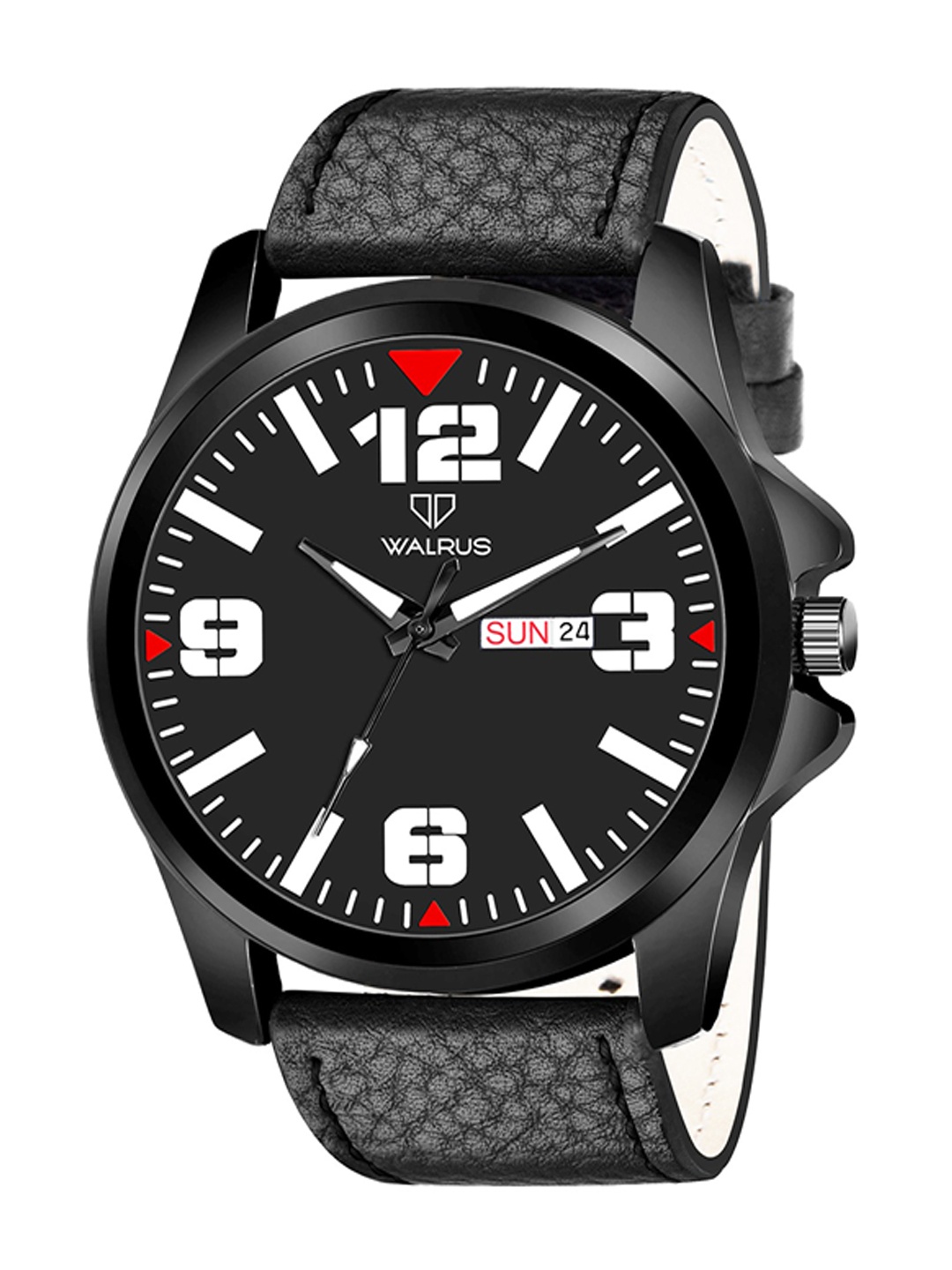 

Walrus Men Brass Dial & Textured Straps Analogue Watch WWTM-MVRK-VI-020202, Black