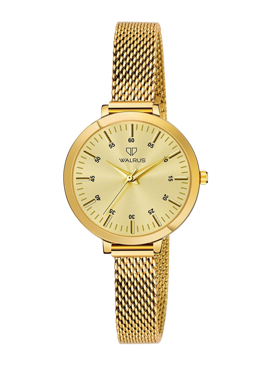 

Walrus Women Brass Dial & Stainless Steel Bracelet Style Watch WWTW-ELITE-XXII-060606, Gold