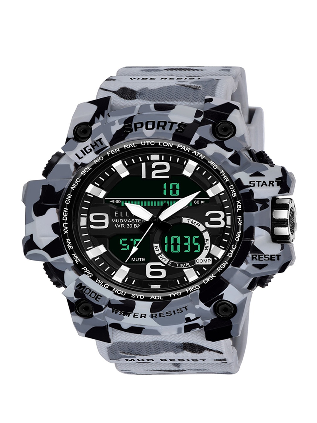 

Walrus Men Dial & Silver Toned Straps Analogue and Digital Sports Watch EWTM-CAM-020707, Grey