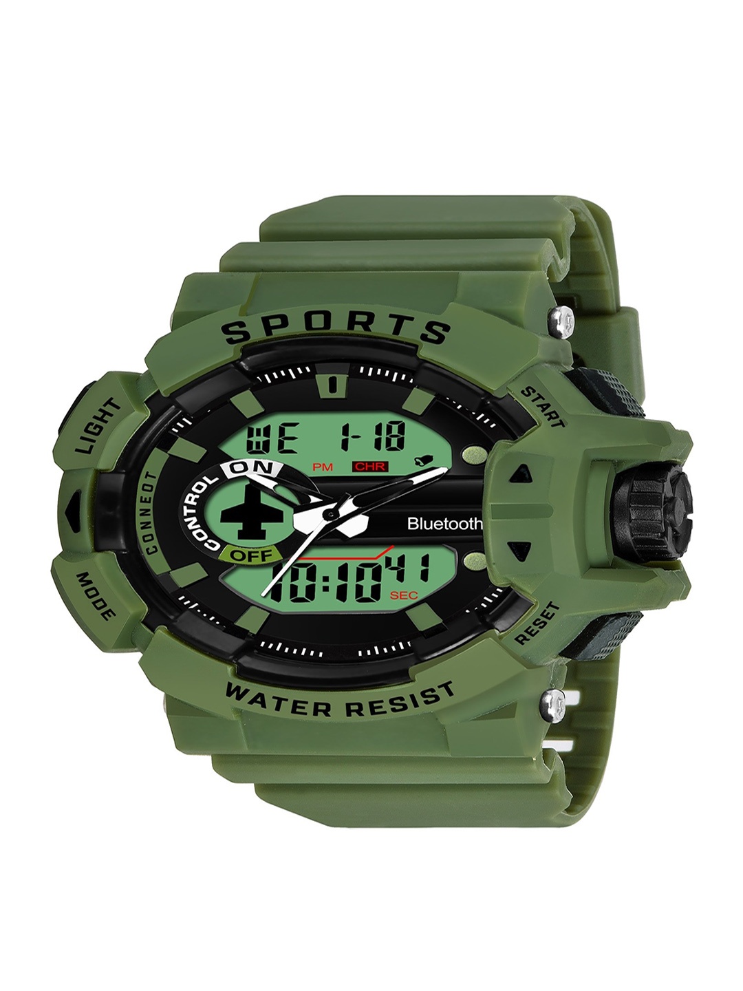 

Walrus Men Dial & Straps Analogue and Digital Watch EWTM-SPORTS-V-020404, Green