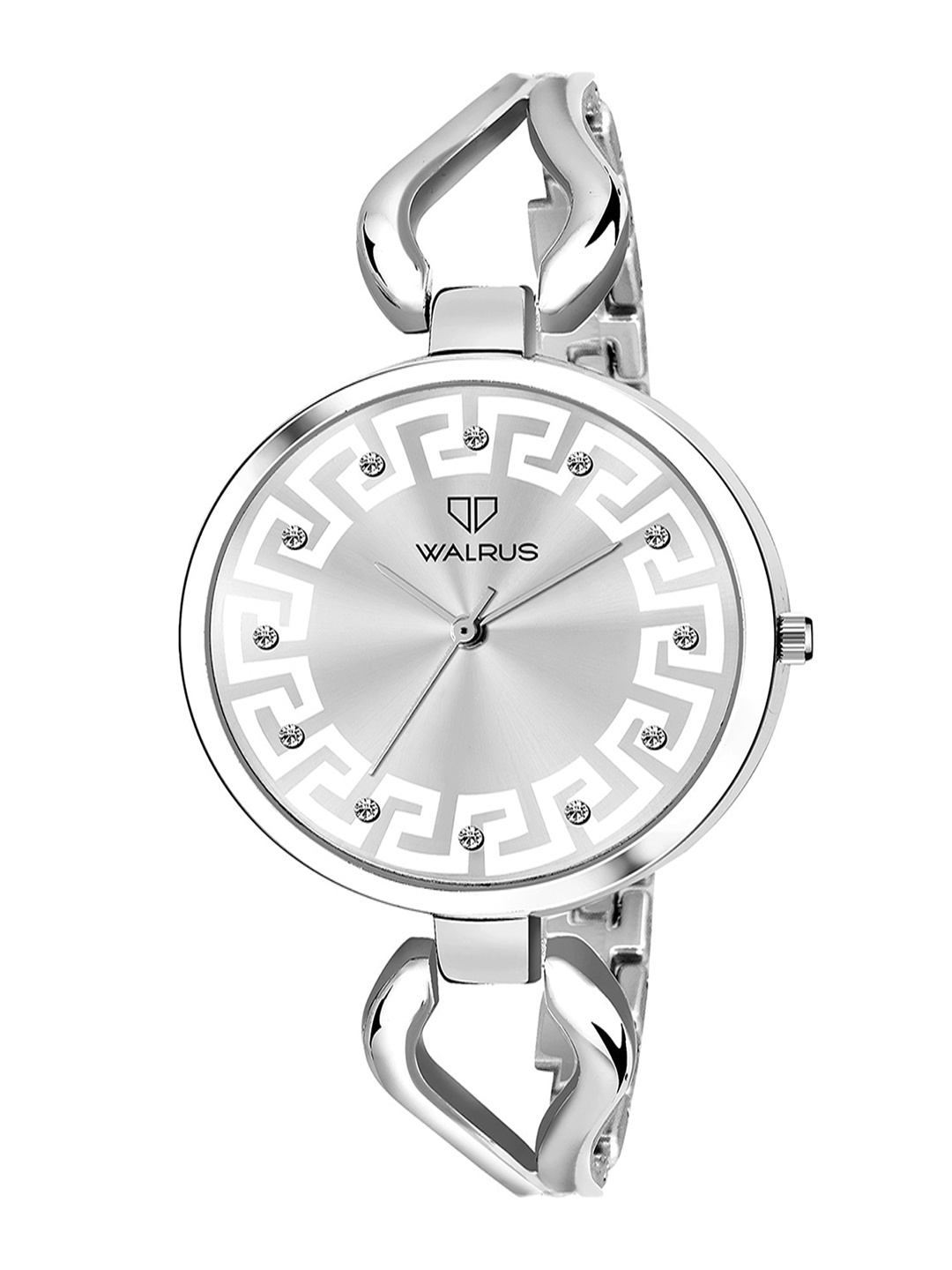 

Walrus Women Embellished Dial & Stainless Steel Straps Analogue Watch WWTW-VCT-XXII-070707, Silver