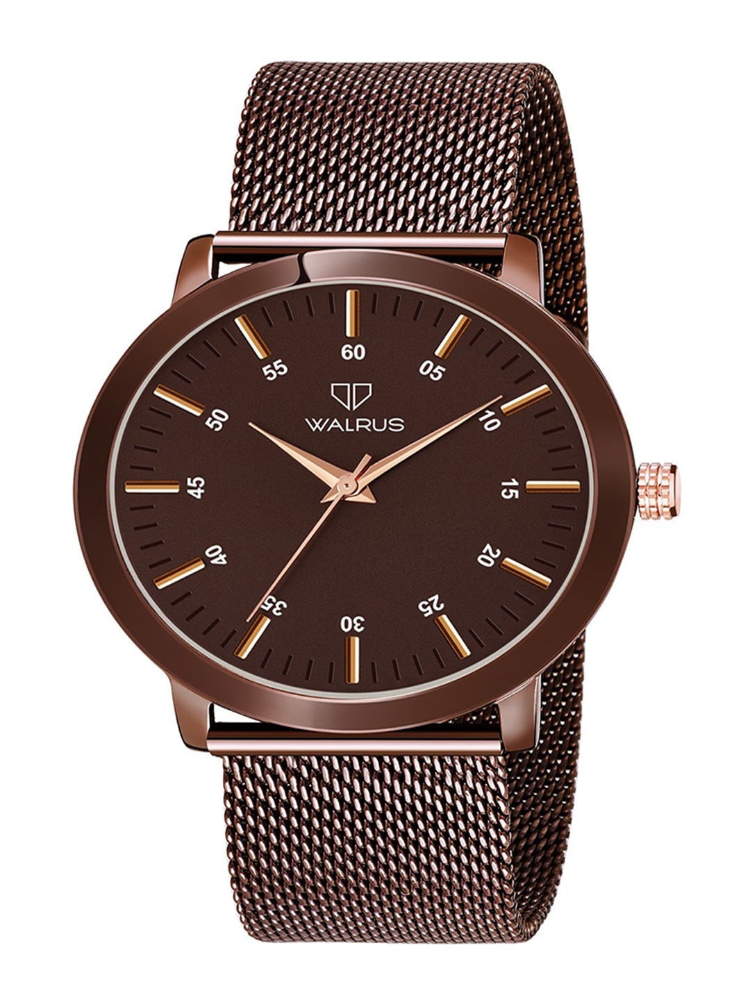 

Walrus Men Brass Dial & Stainless Steel Straps Analogue Watch WWTM-ELITE-XIX-090909, Brown