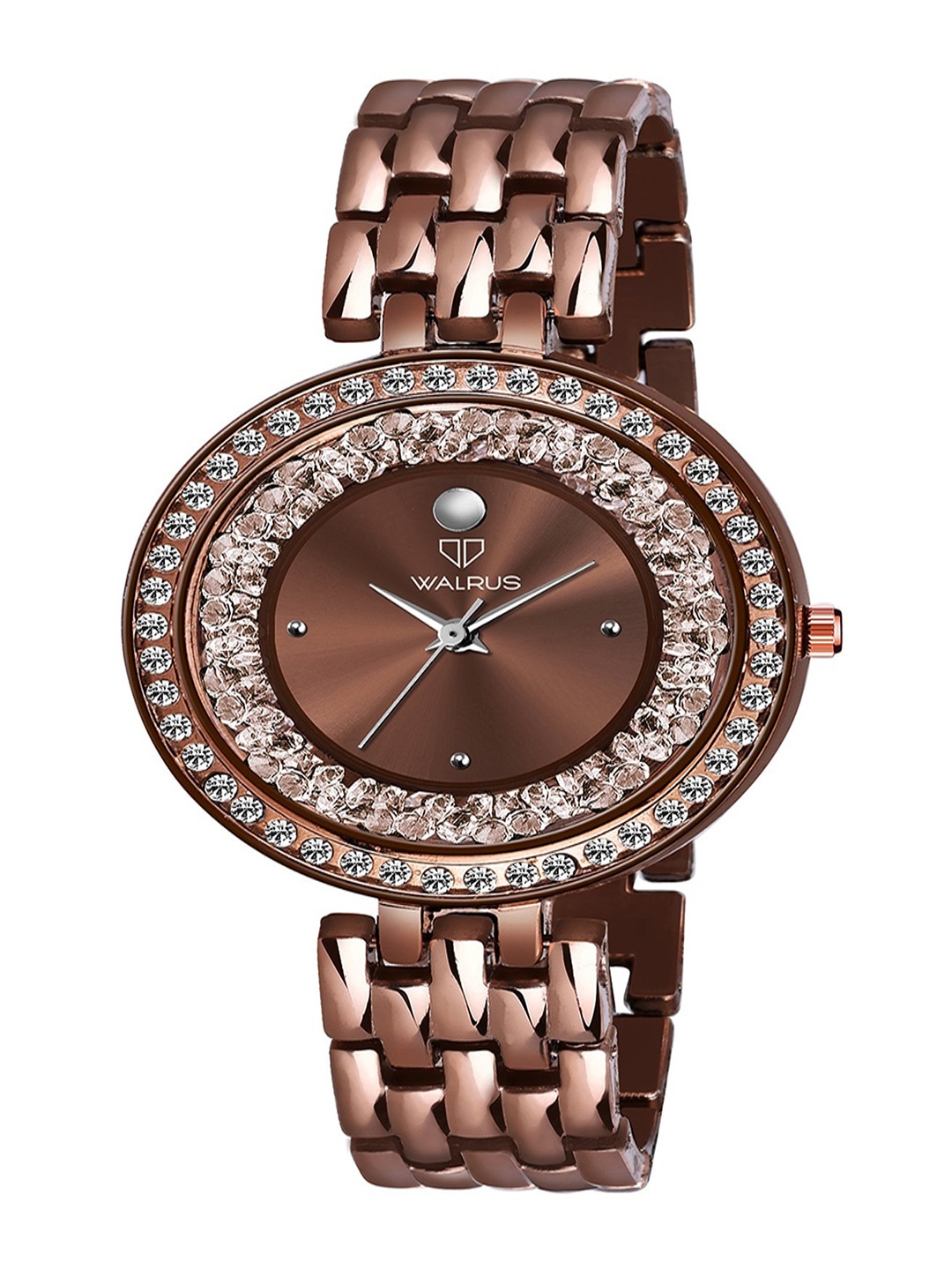 

Walrus Women Embellished Dial & Stainless Steel Bracelet Style Watch WWTW-VCT-V-090909, Brown