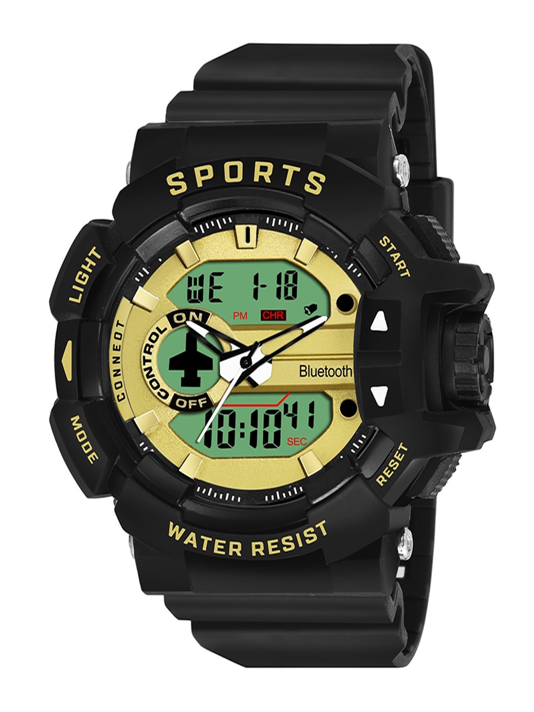 

Walrus Men Analogue and Digital Sports Watch EWTM-SPORTS-V-060202, Black