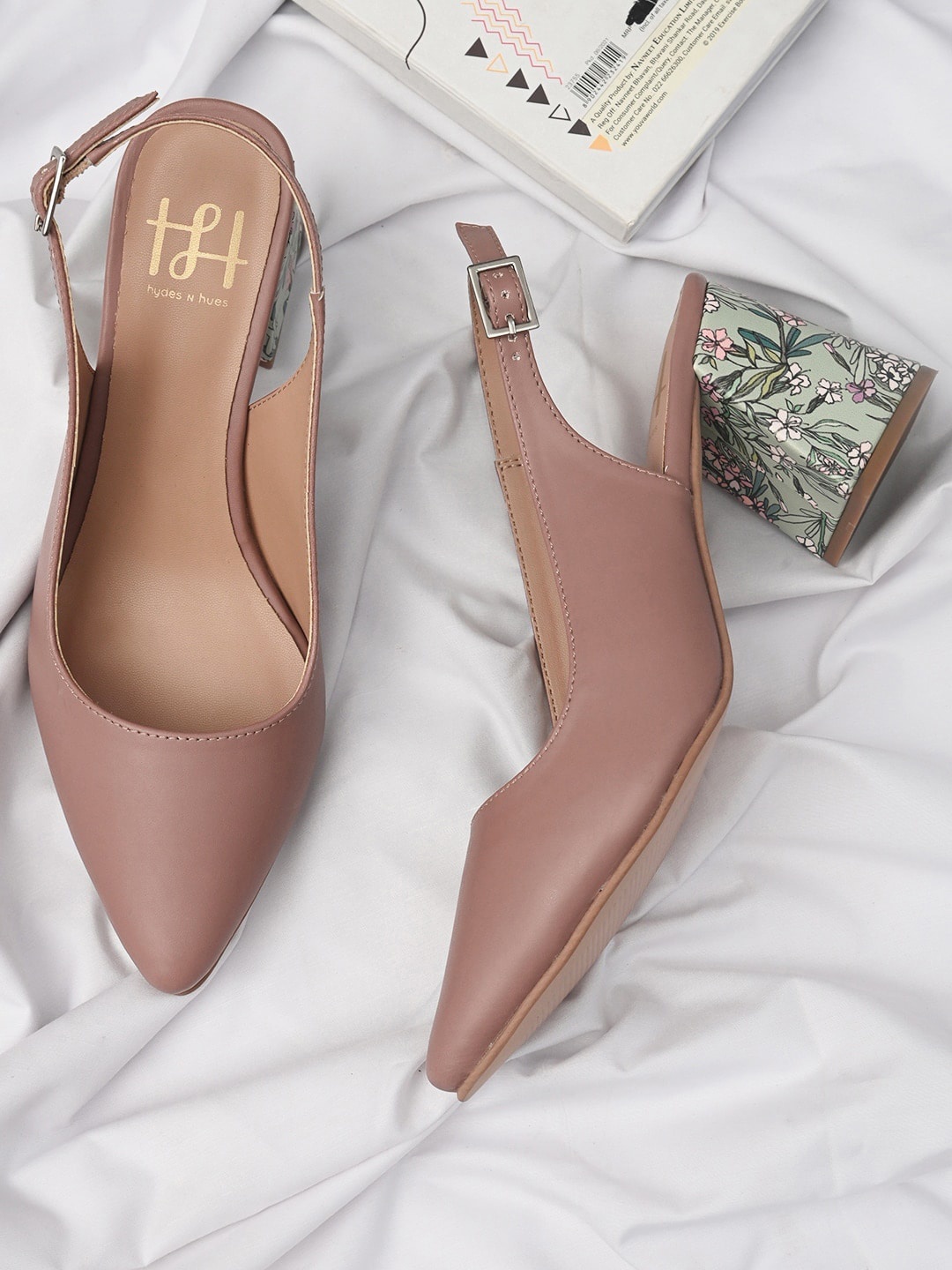 

Hydes N Hues Women Pointed Toe Block Heels, Peach