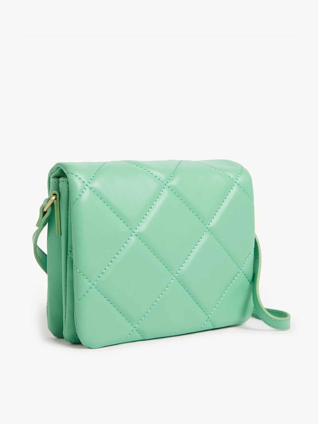 

Marks & Spencer Structured Sling Bag with Quilted, Green