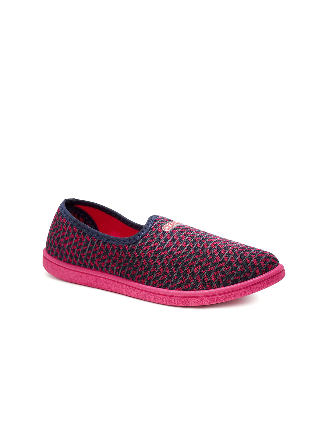 

ASIAN Women Printed Lightweight Slip-On Sneakers, Navy blue