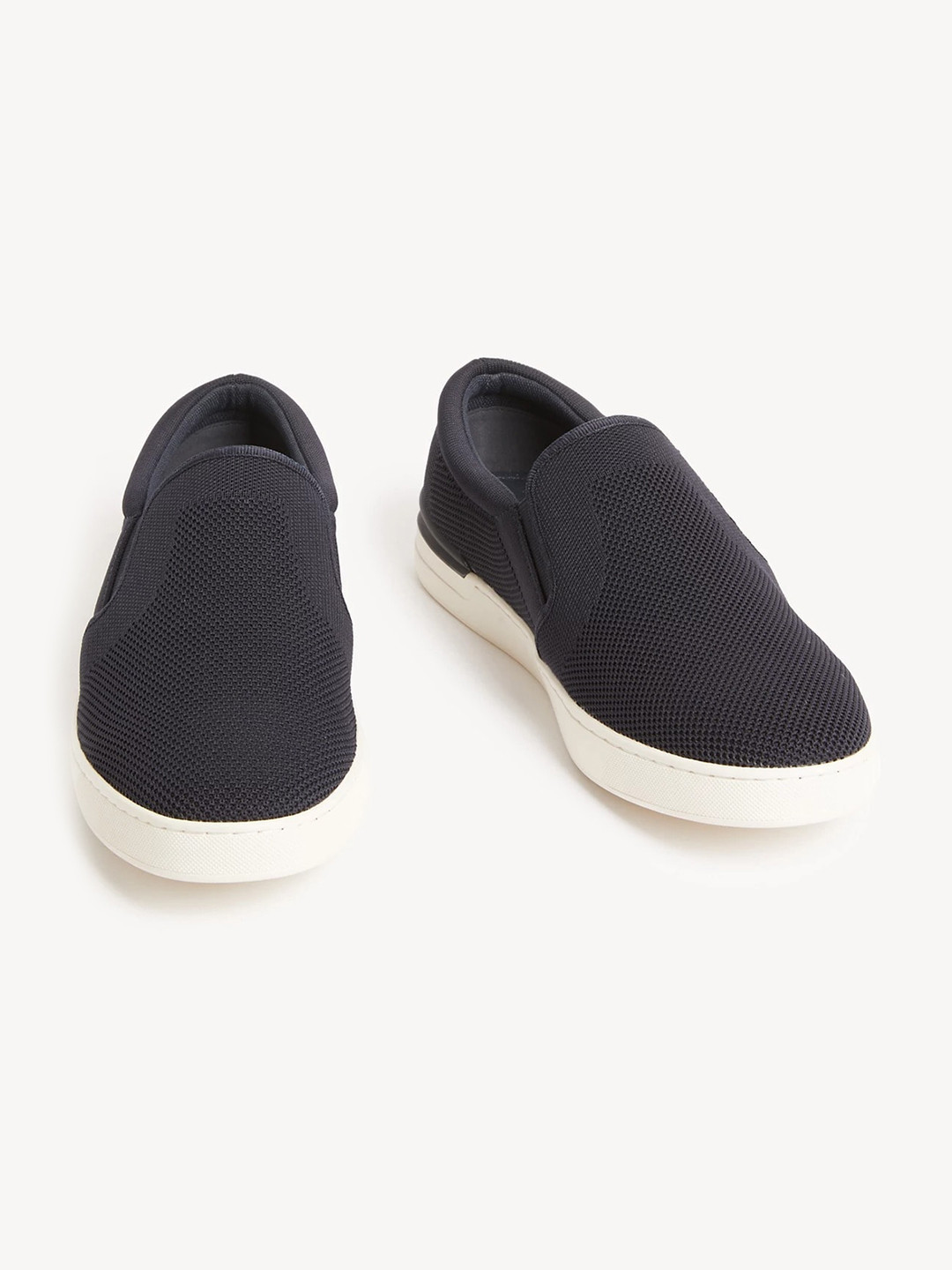 

Marks & Spencer Men Woven Design Slip-On Sneakers, Navy blue