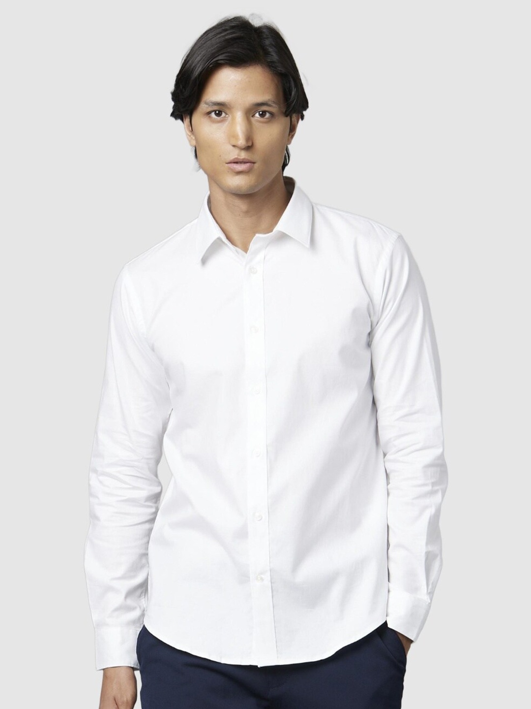 

Celio Men Classic Formal Cotton Shirt, White
