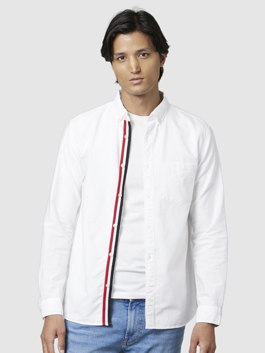 

Celio Men Classic Casual Cotton Shirt, White