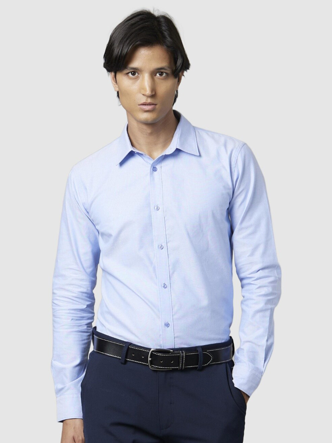 

Celio Men Cotton Formal Shirt, Blue
