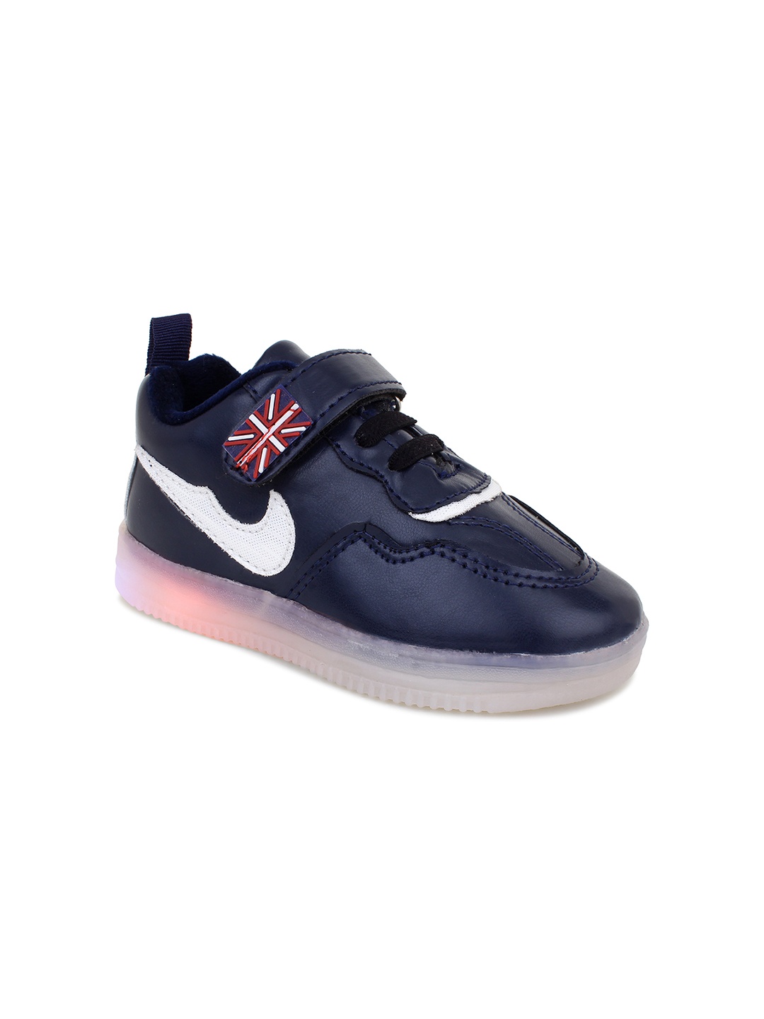 

Superminis Kids Colourblocked Lightweight Sneakers, Black