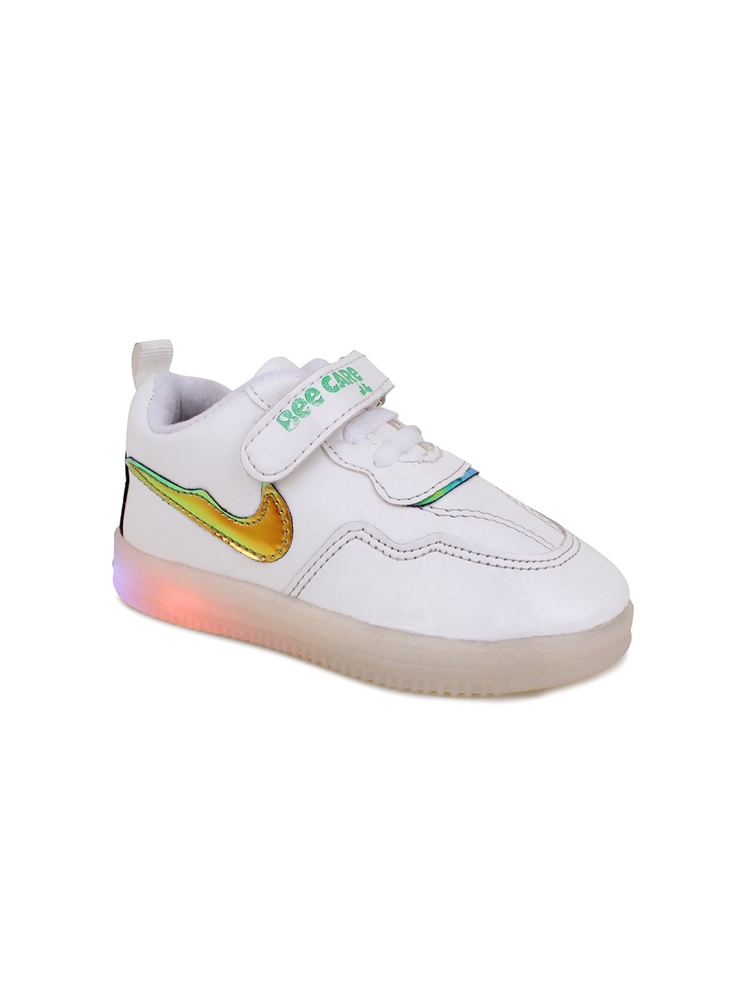 

Superminis Kids Colourblocked Lightweight Sneakers, White