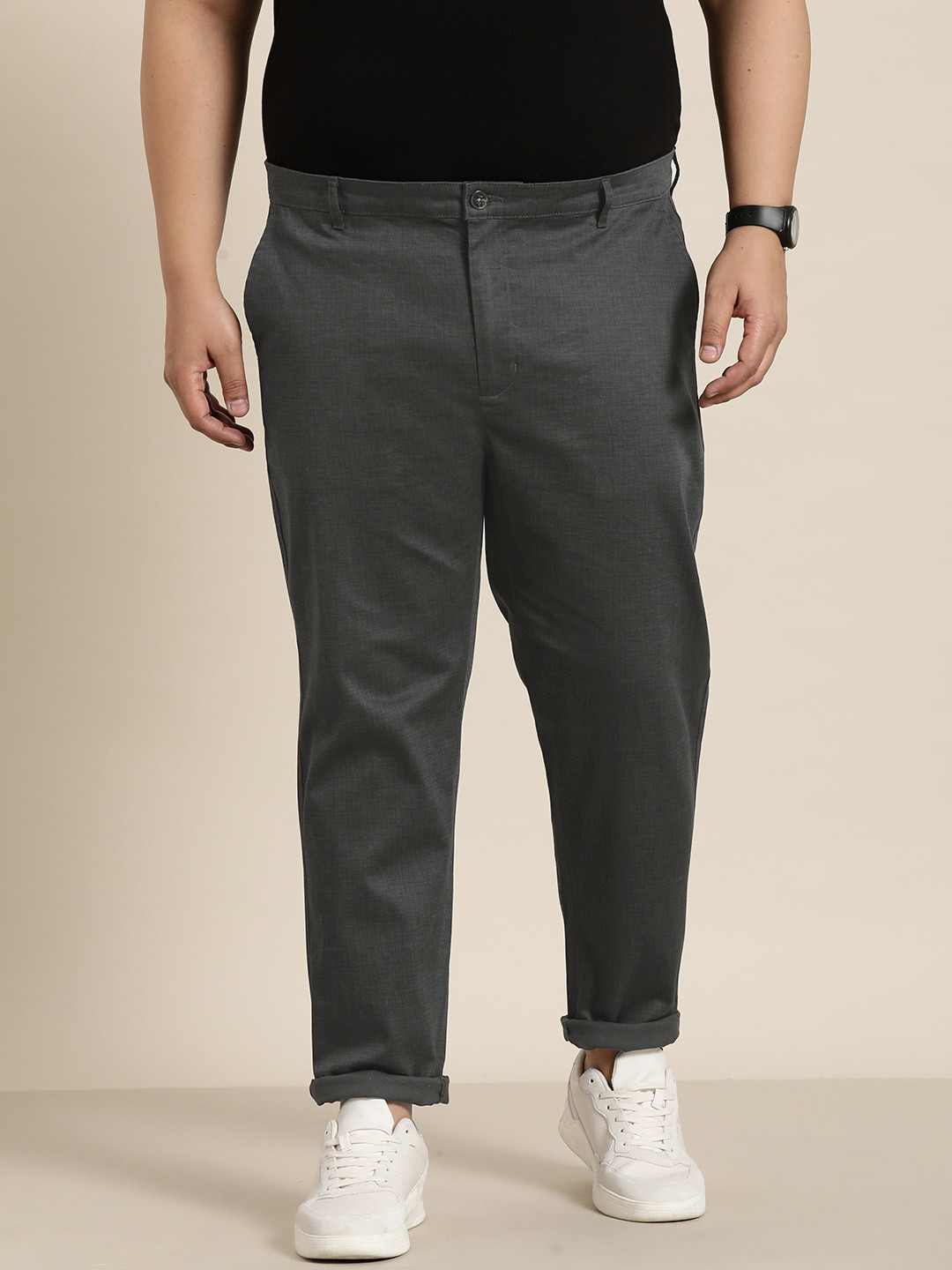 

Sztori Men Plus Size Chinos, Charcoal