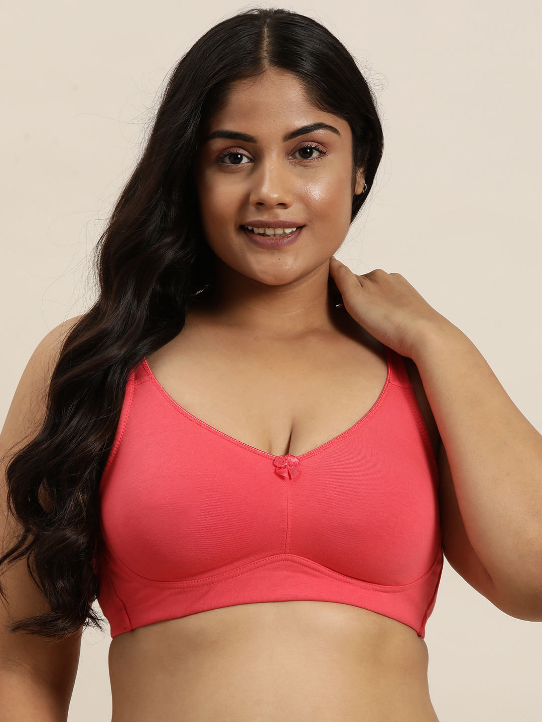 

Sztori Plus Size T-shirt Bra, Coral