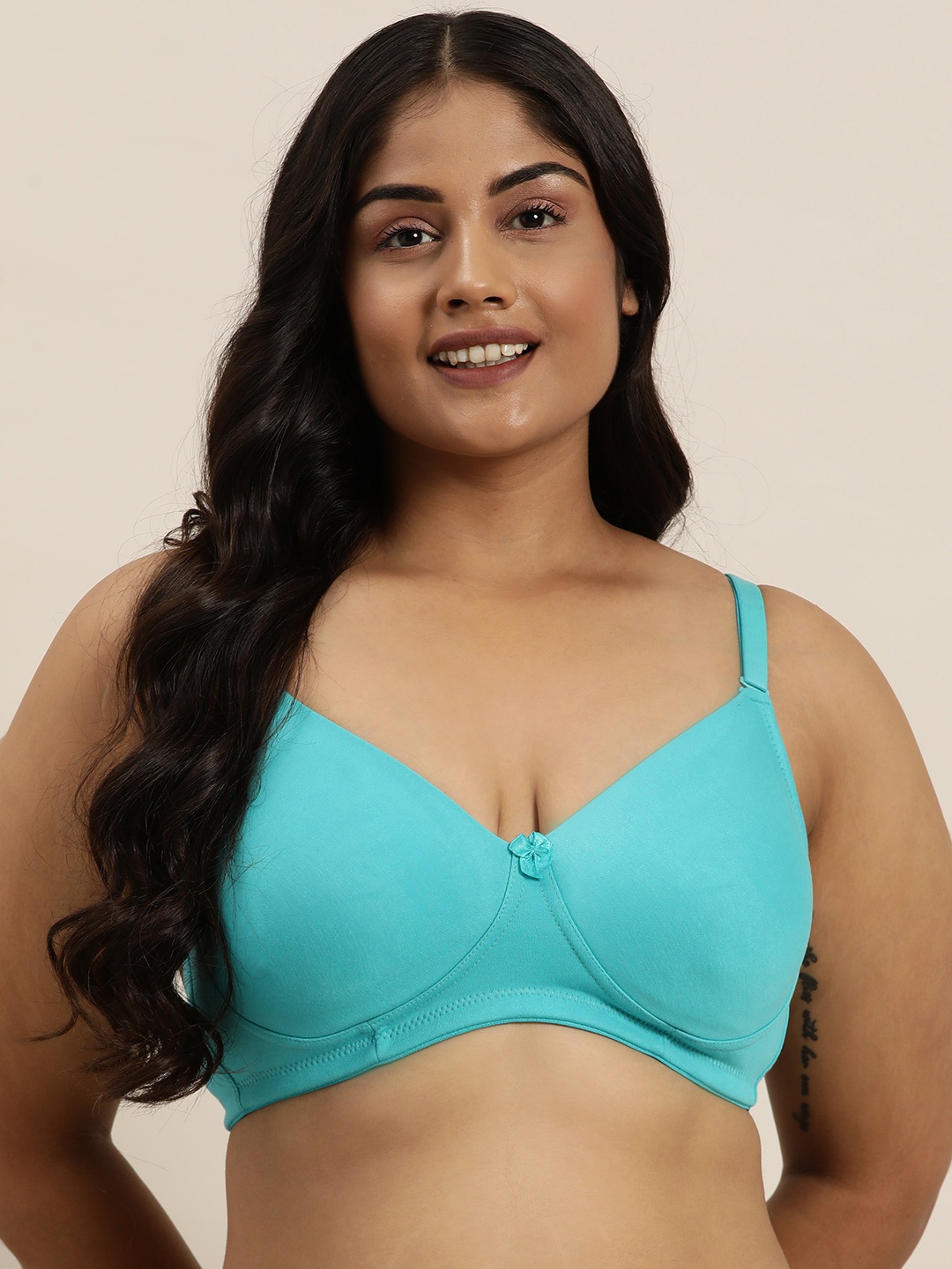 

Sztori Plus Size Medium Coverage Bra, Blue