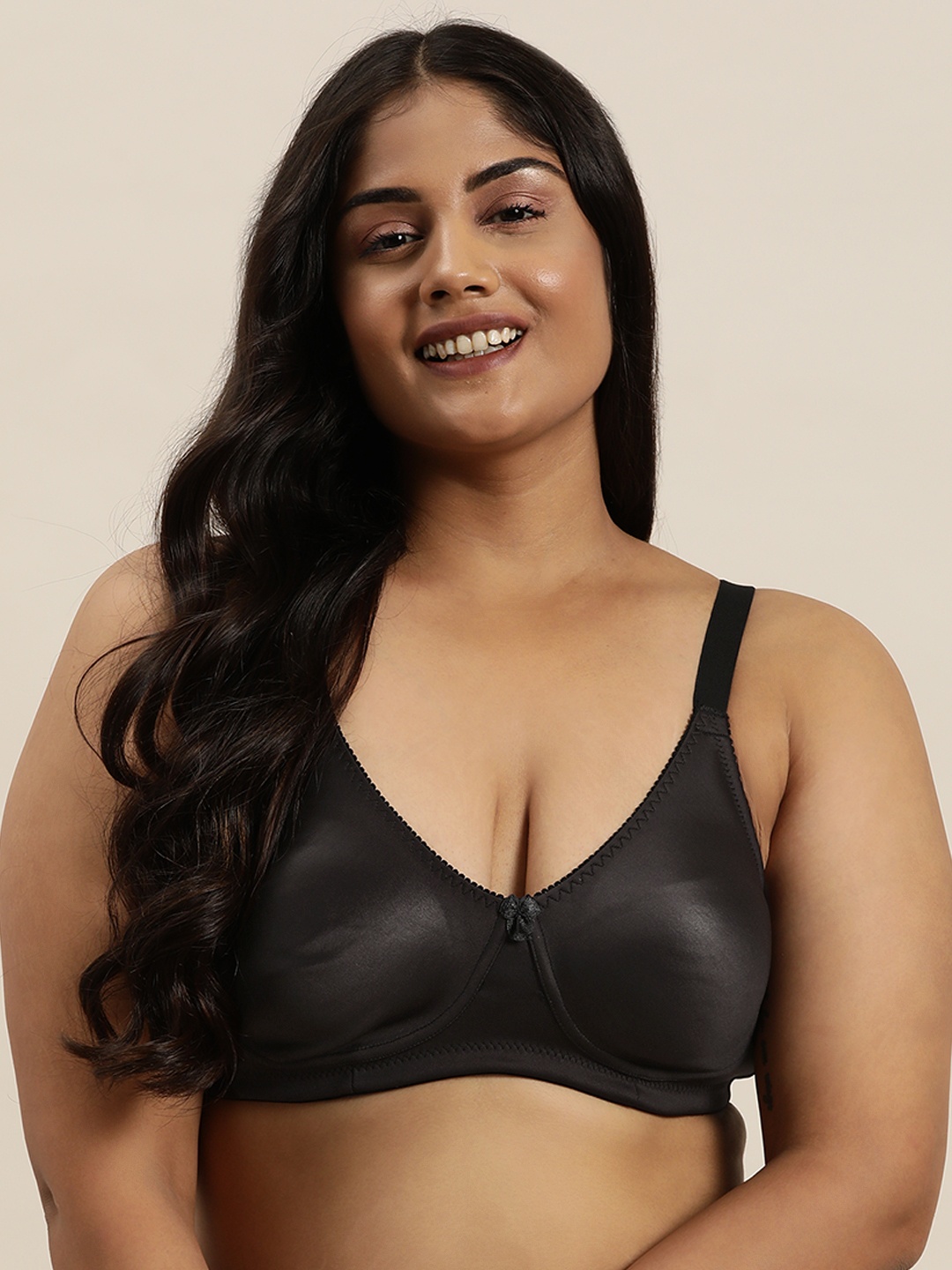 

Sztori Plus Size Medium Coverage Bra, Black