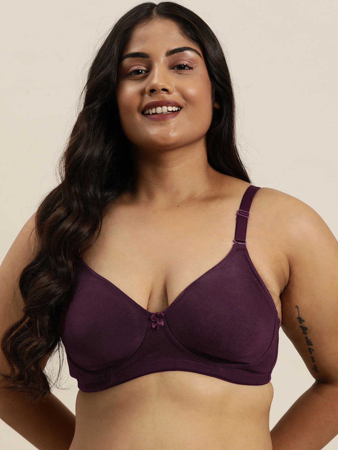 

Sztori Plus Size Bra Medium Coverage SZ05-SOIB-03-SOIB-03, Burgundy