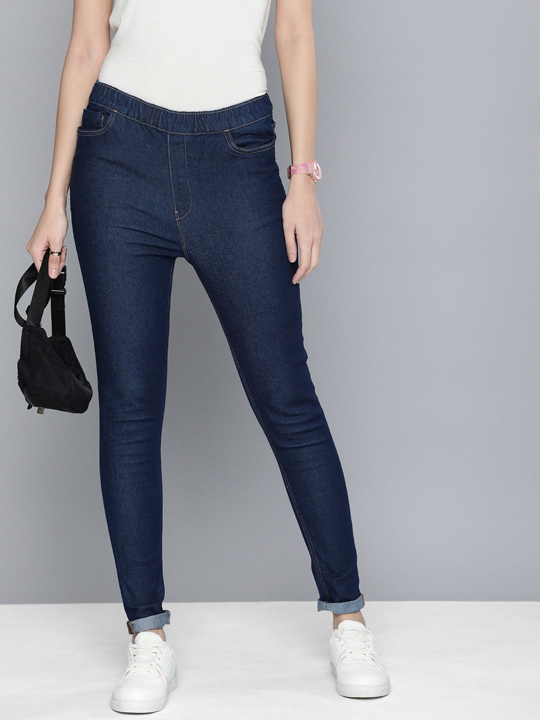 

HERE&NOW Women Denim Jeggings, Blue