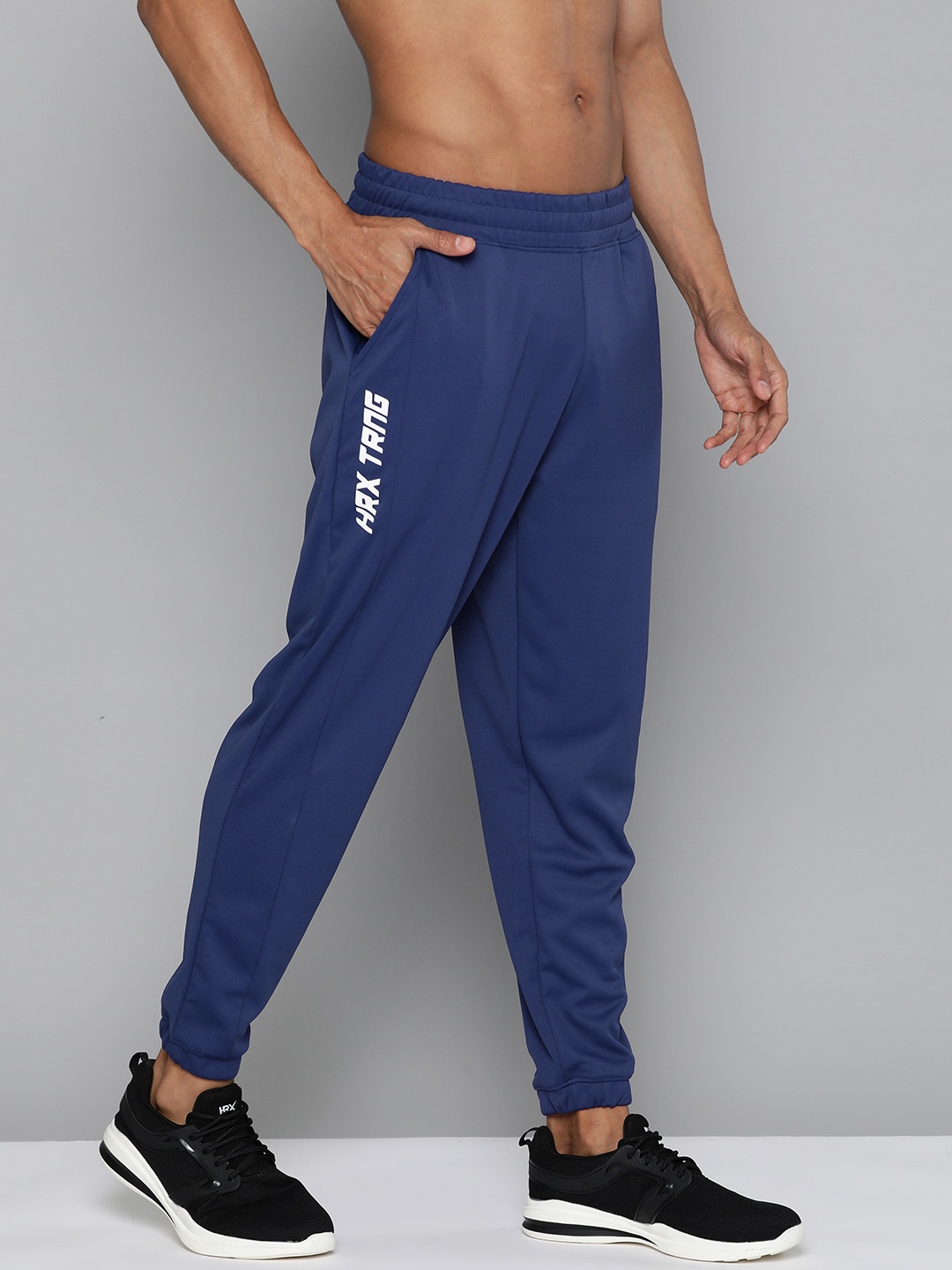 

HRX By Hrithik Roshan Men Printed Rapid-Dry Training Track Pants, Blue