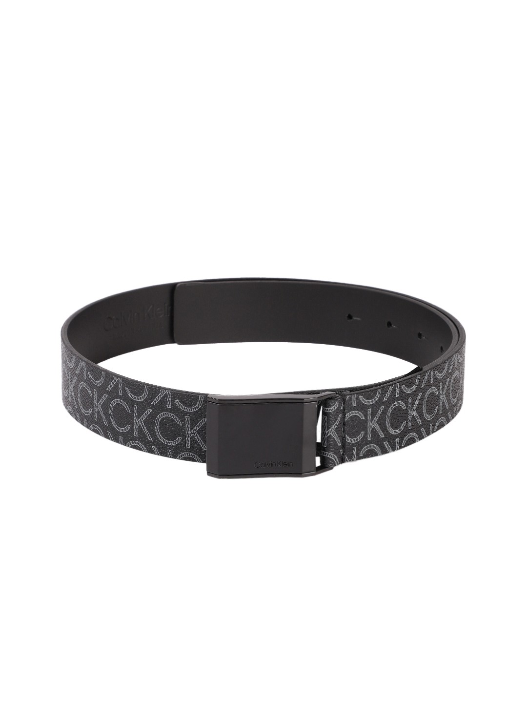 

Calvin Klein Men Brand Logo Printed Belt, Black