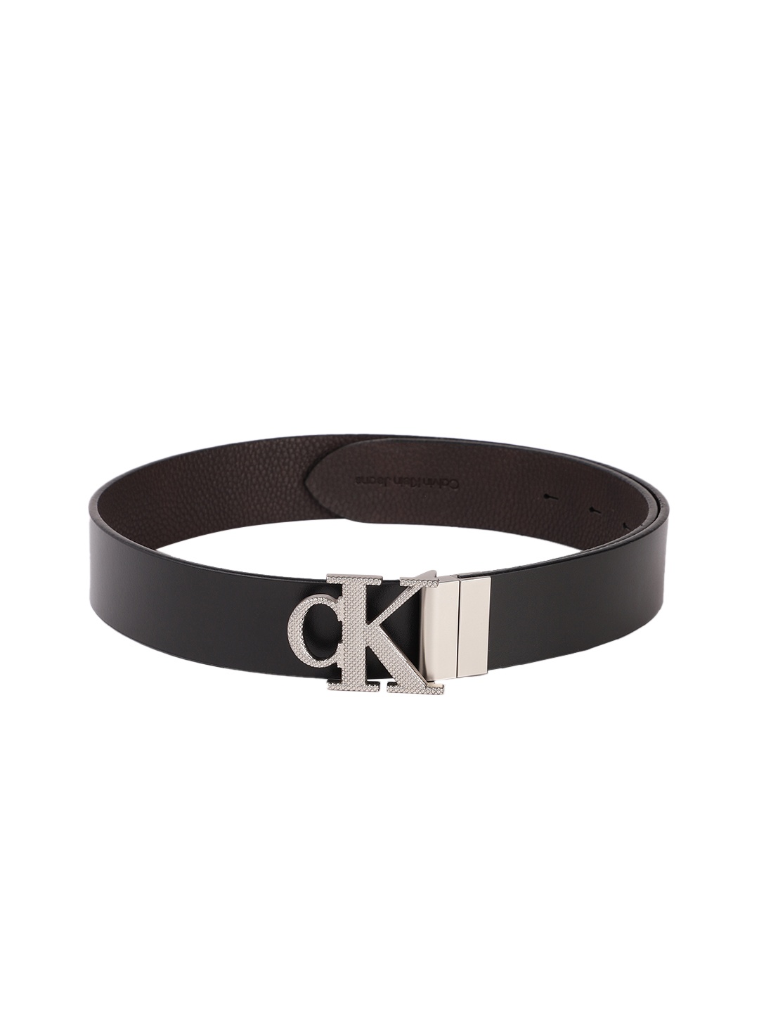 

Calvin Klein Men Textured Leather Reversible Belt, Black