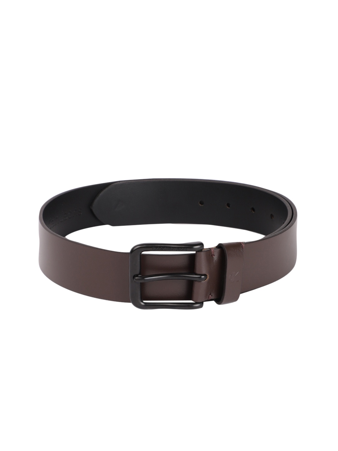 Calvin Klein Men Solid Leather Belt, Brown