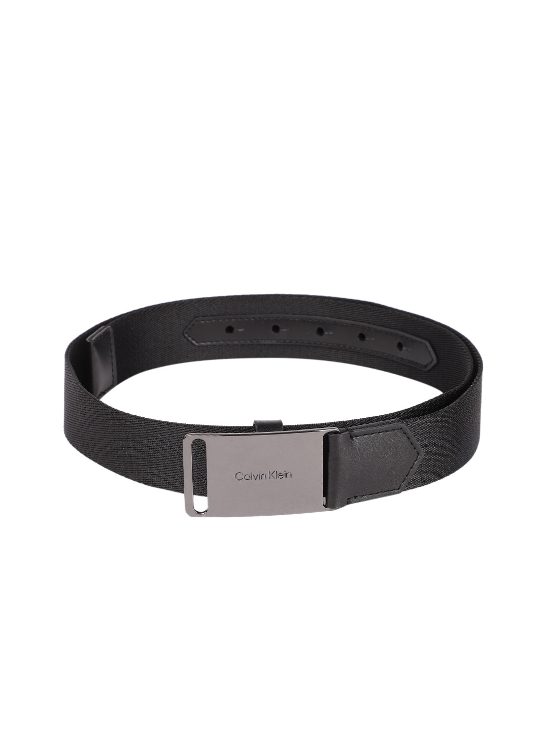 

Calvin Klein Men Solid Webbing Belt, Black