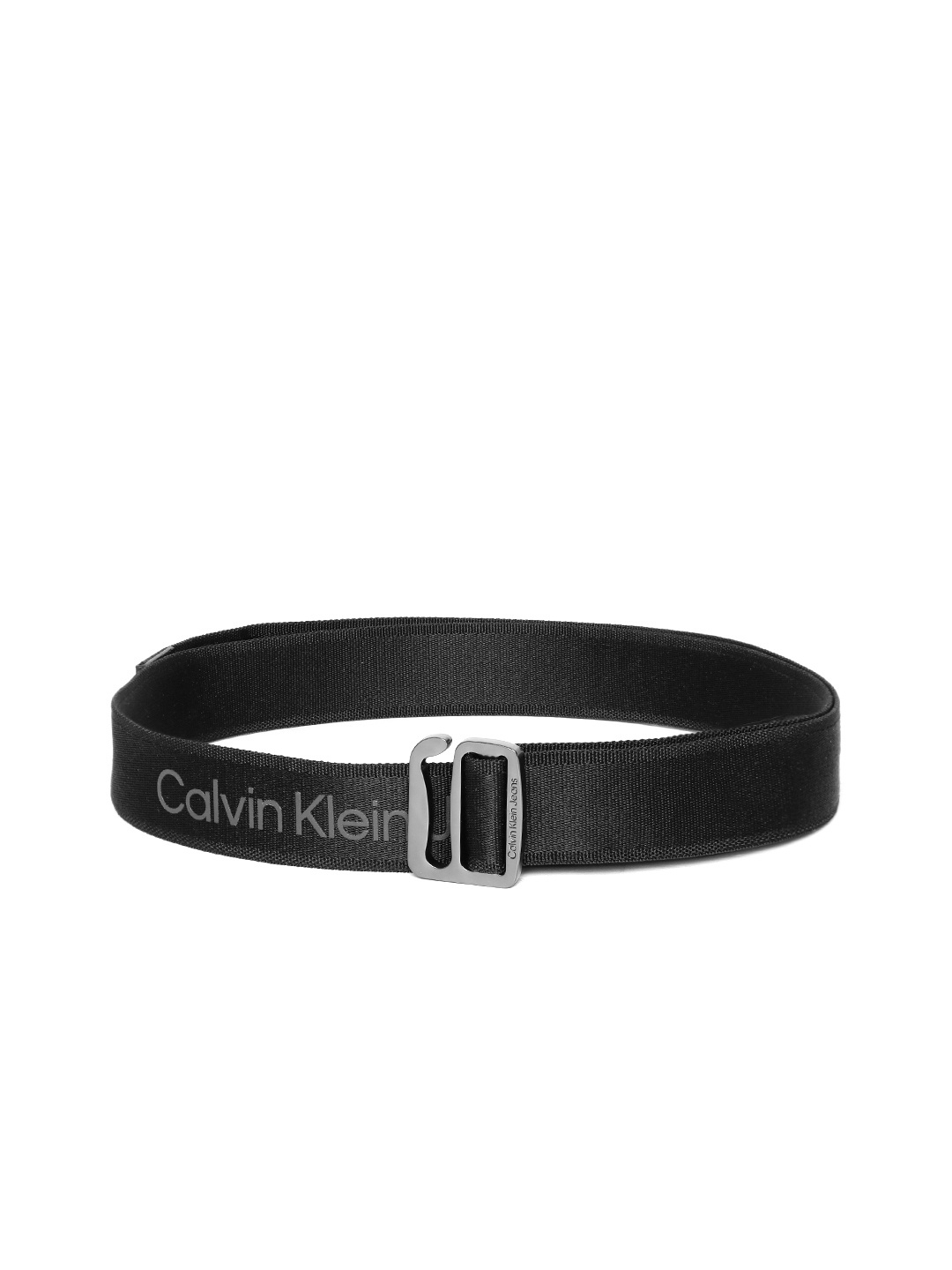 

Calvin Klein Men Brand Logo Printed Slim Belt, Black