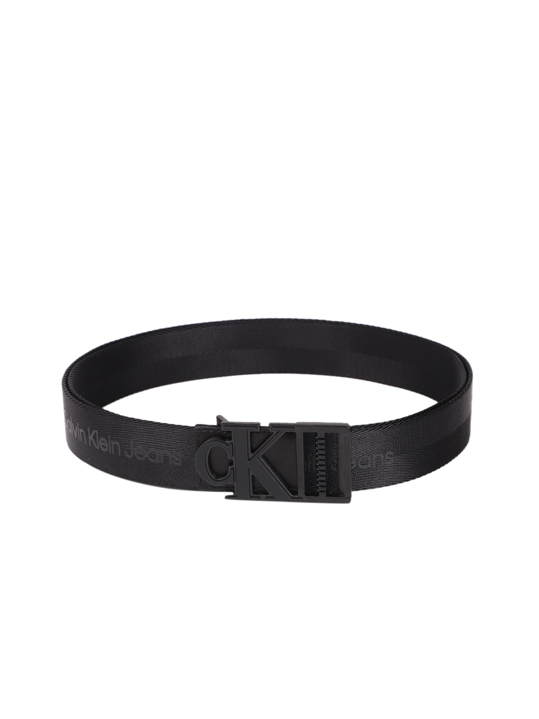 

Calvin Klein Men Brand Logo Print Belt, Black