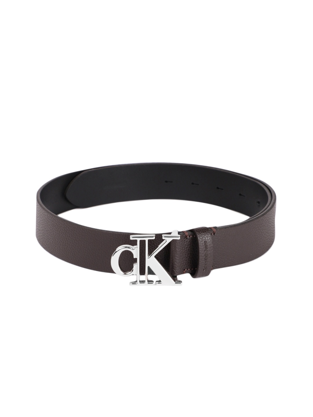 

Calvin Klein Men Textured Leather Belt, Brown