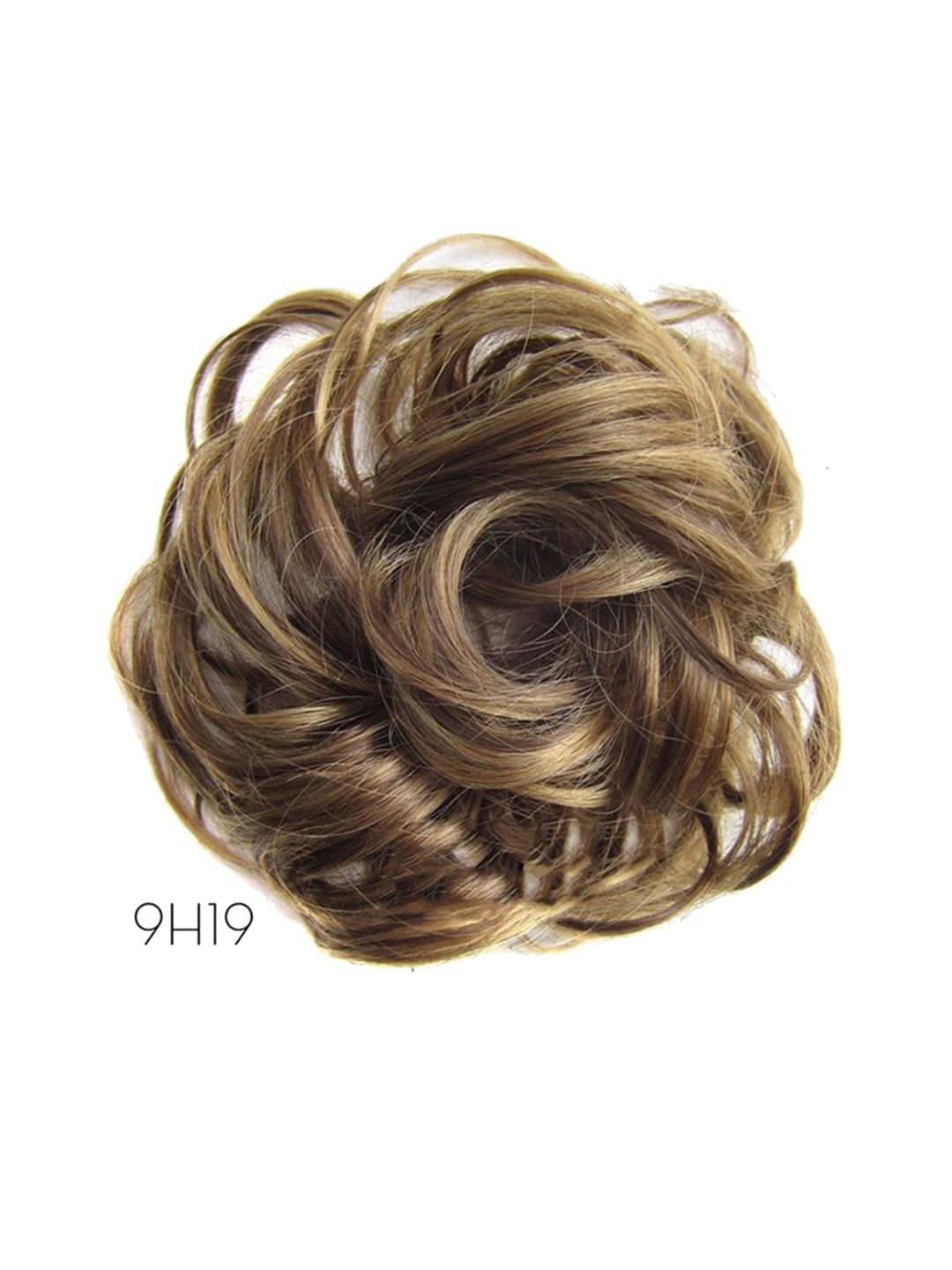 

CHRONEX Synthetic Hair Messy Juda Band Bun Maker Hair Extension- Golden, Gold