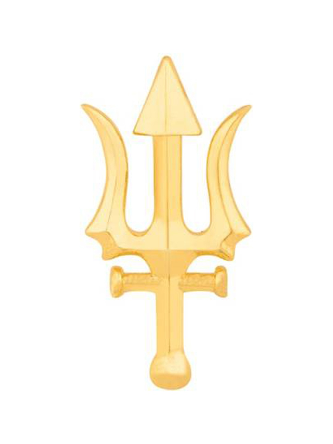 

Mahi Men Mahadev Shiva Trishul Designer Lapel Pin, Gold