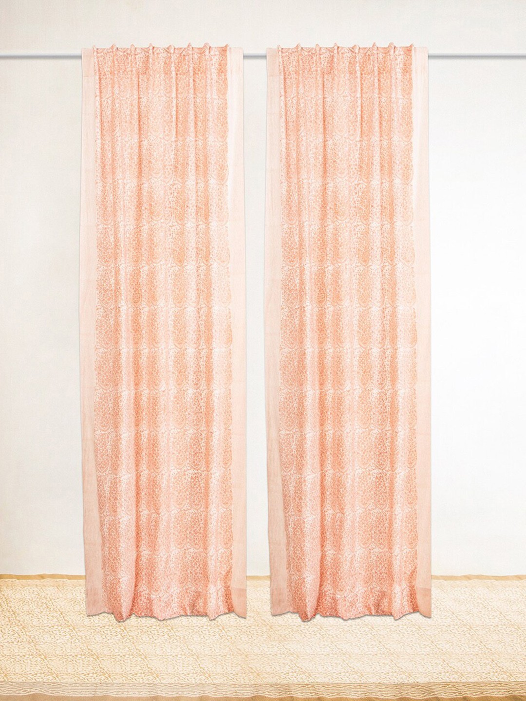 

Fabindia Coral Ethnic Motifs Sheer Window Curtain