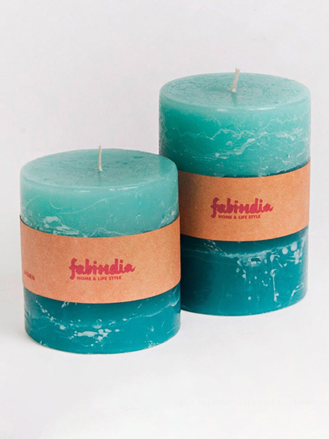 

Fabindia Green Jasmine Scented Pillar Candle