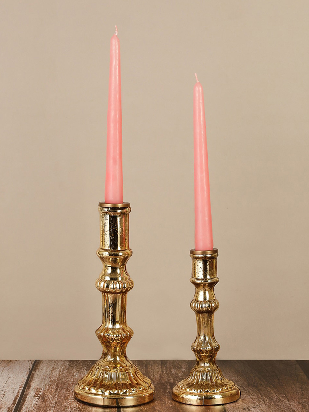 

Fabindia Pink 2 Pcs Chandi Taper Candles